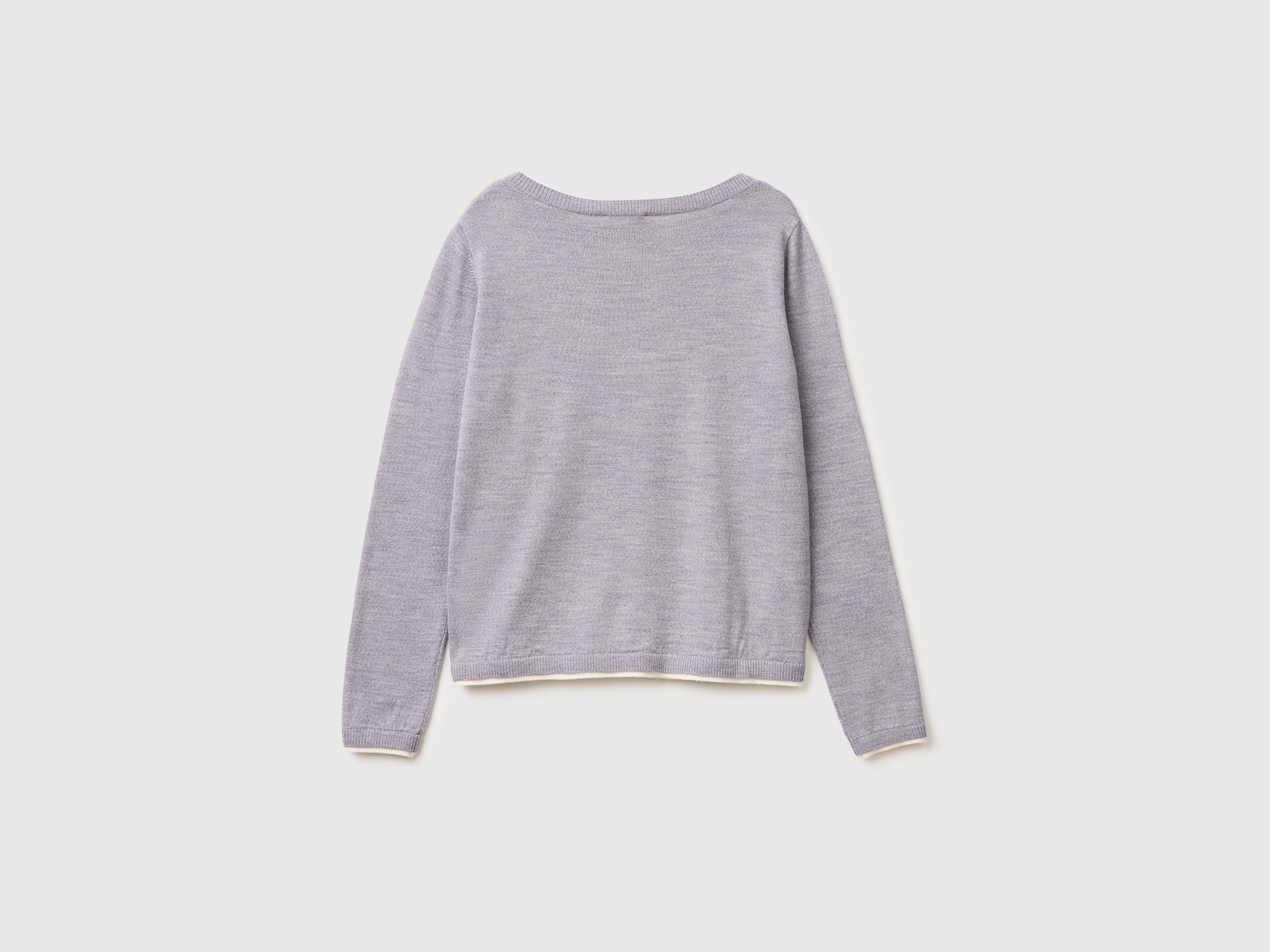 100% Merino wool boat neck sweater - ucb_image_BS