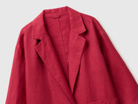 100% linen single-breasted blazer - ucb_image_FY