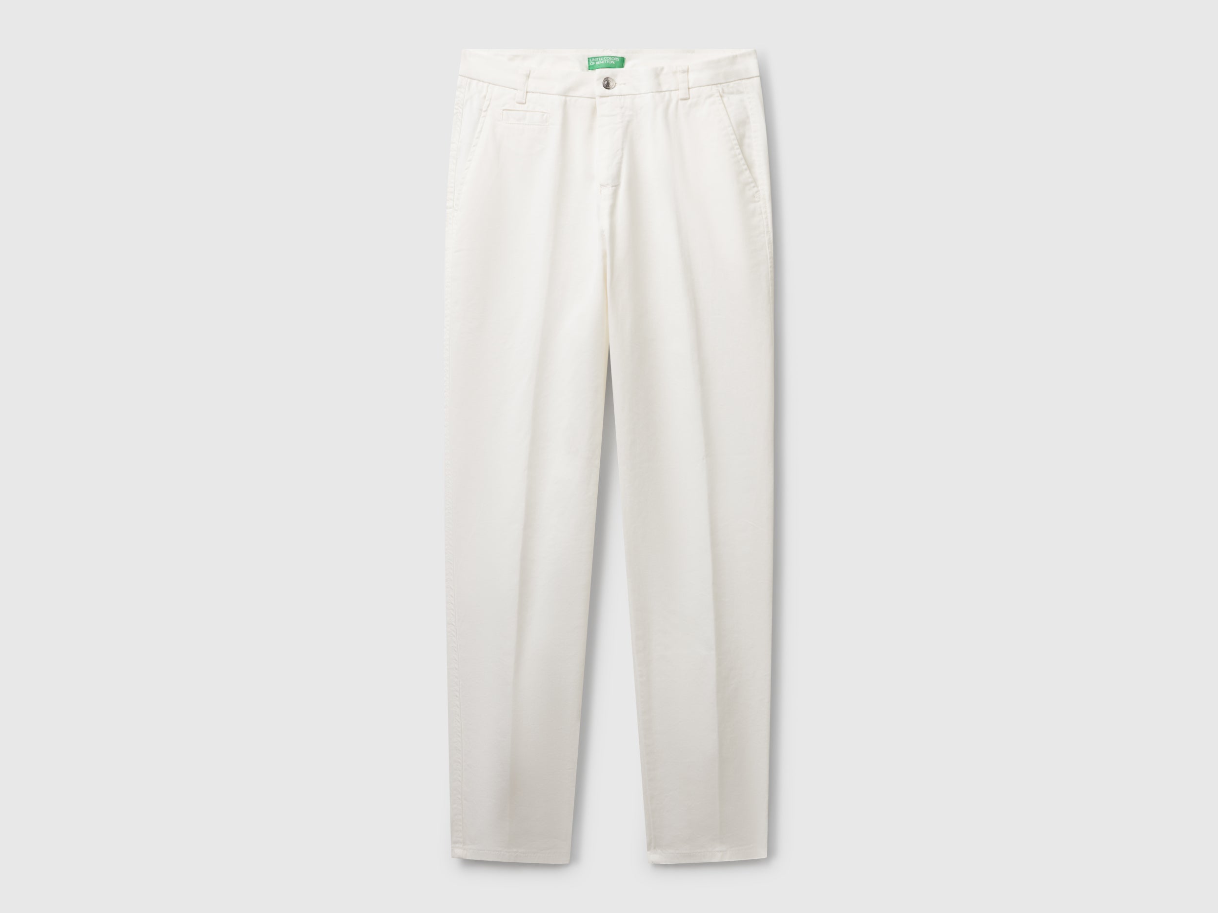 Chinos slim fit em algodão branco nata - ucb_image_FS