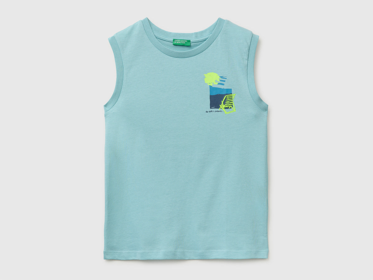 Tank top with print and embroidery - ucb_image_FS