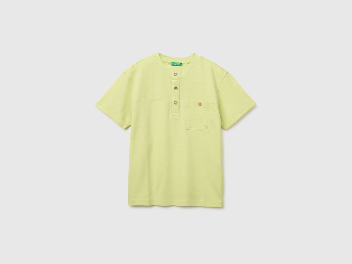 Linen blend henley T-shirt - ucb_image_FS