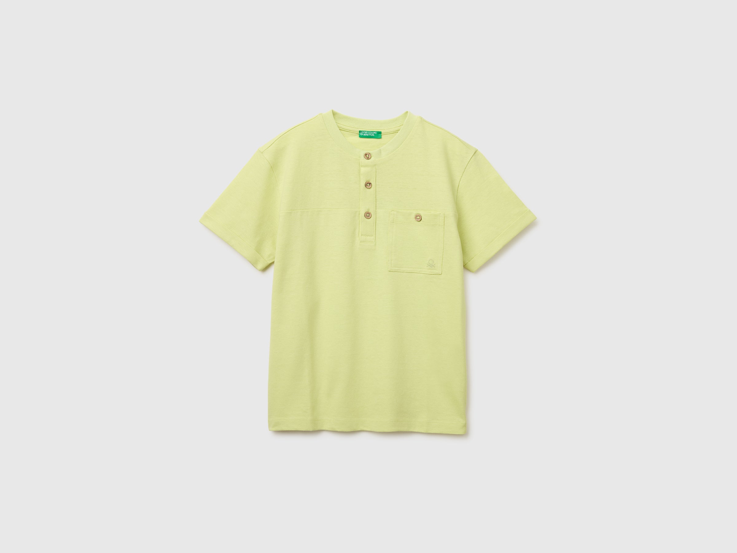 Linen blend henley T-shirt - ucb_image_FS