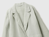 100% linen single-breasted blazer - ucb_image_FY