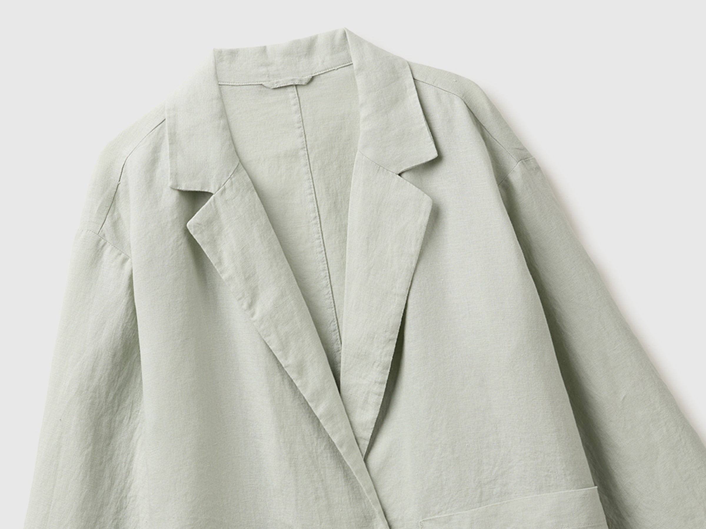 100% linen single-breasted blazer - ucb_image_FY