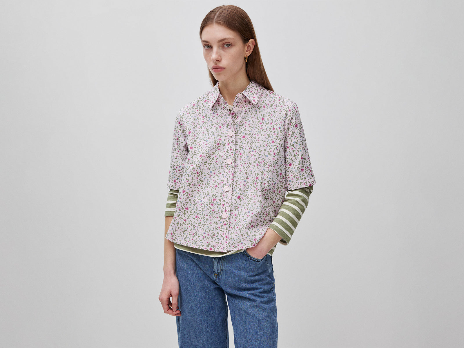 Short sleeve patterned shirt - ucb_image_F