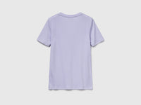 T-shirt em algodão puro com decote em V - ucb_image_BS