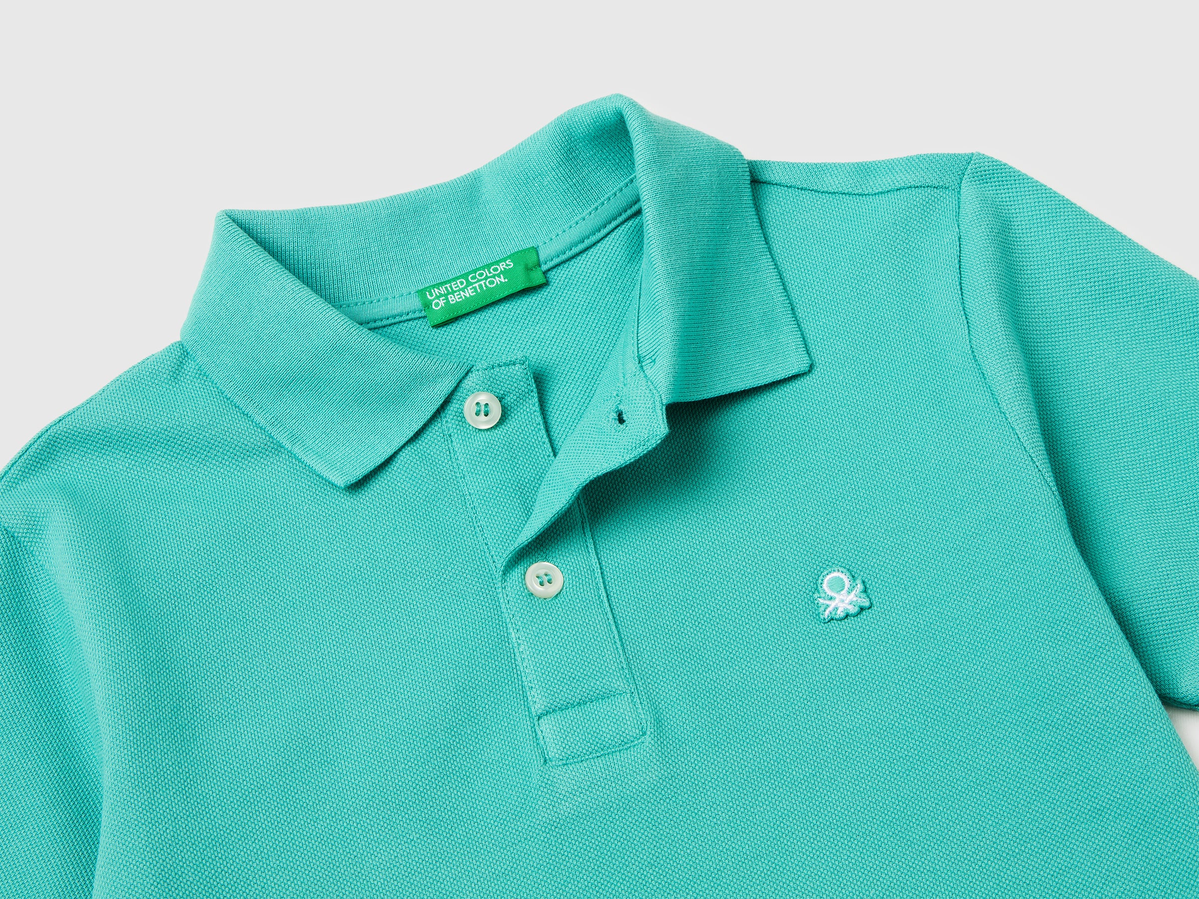 Slim fit polo in pure cotton - ucb_image_DS1