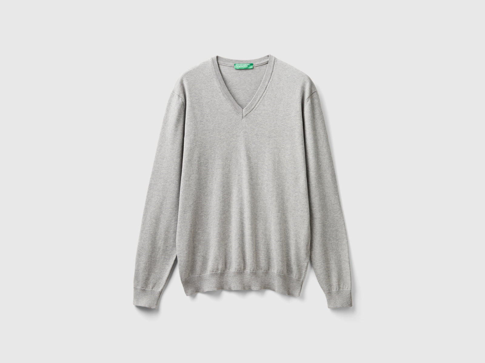 Camisola em algodão puro com decote em V - ucb_image_FS