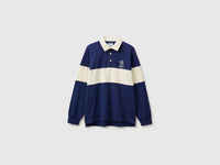 Polo azul-escuro Benetton Rugby 100% algodão - ucb_image_FS
