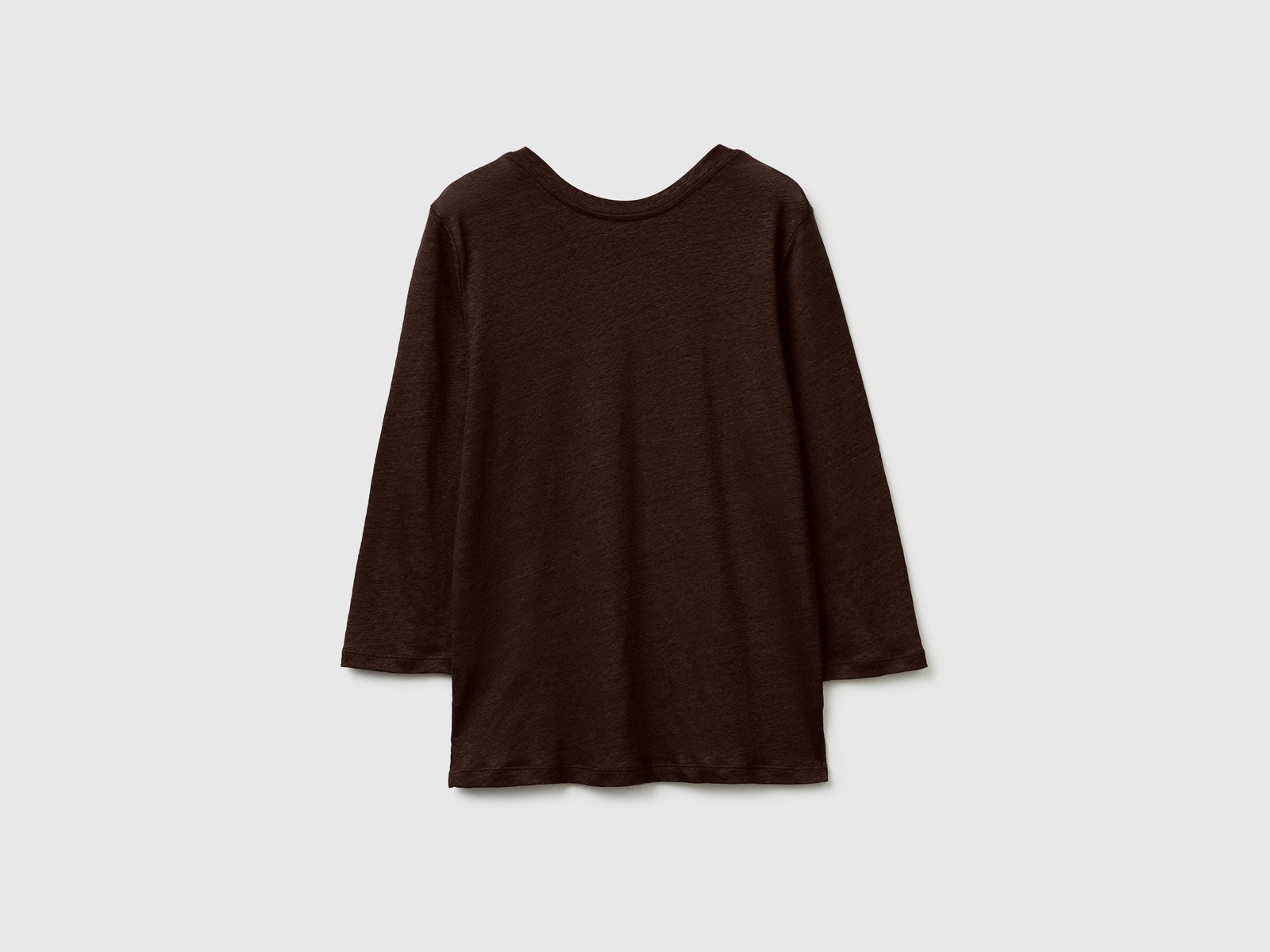 Boat-neck T-shirt in pure linen - ucb_image_BS