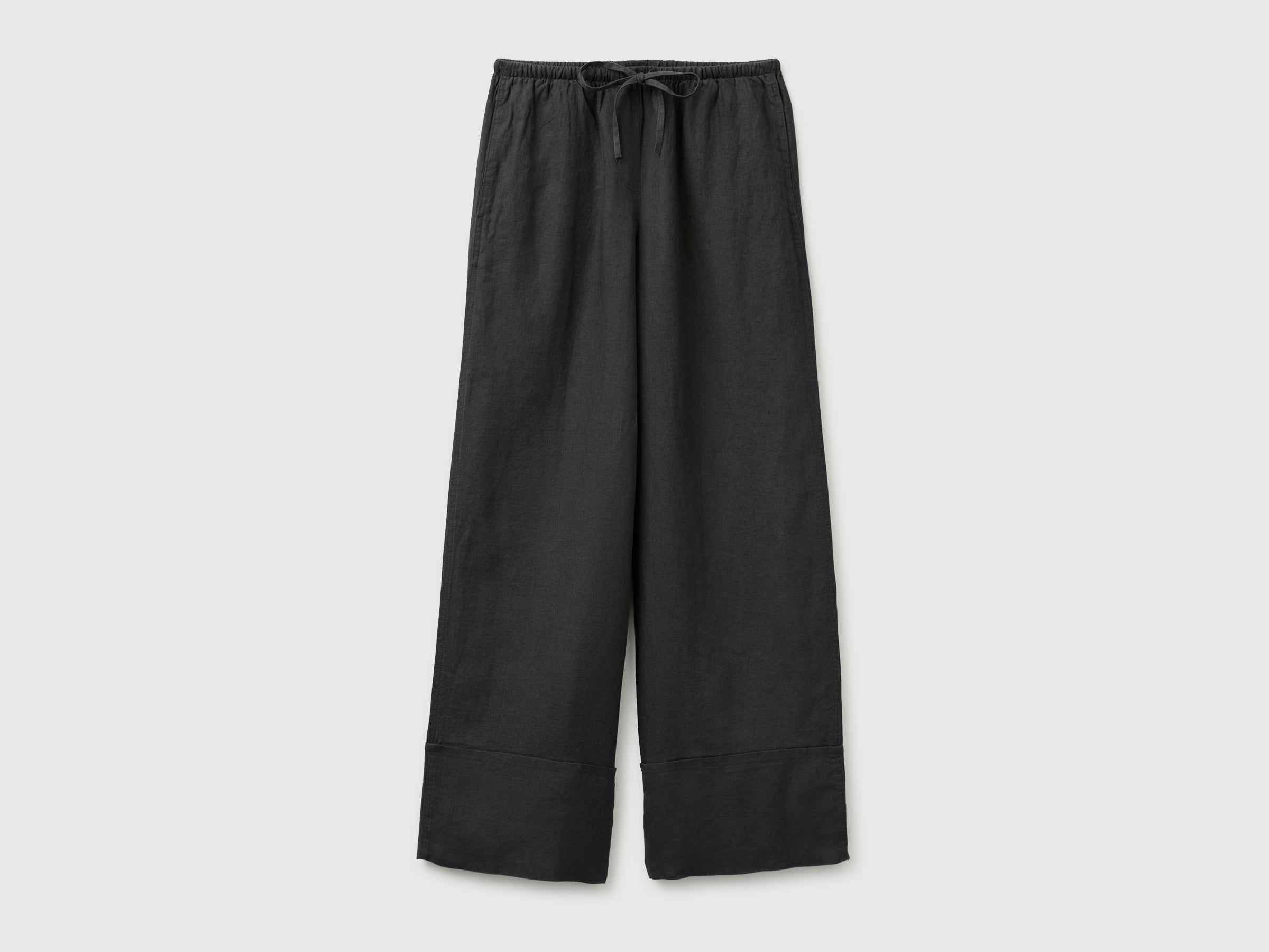 100% linen cuffed trousers - ucb_image_FS