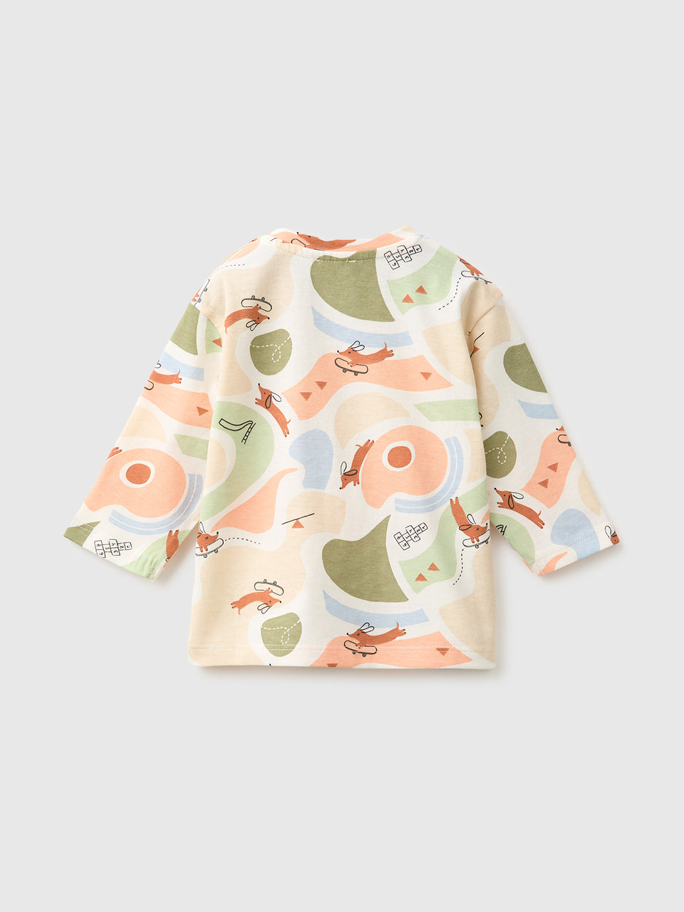 T-shirt com estampa padrão em algodão orgânico - ucb_image_BS