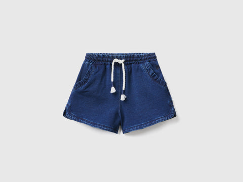 Bermudas em felpo efeito denim - ucb_image_FS