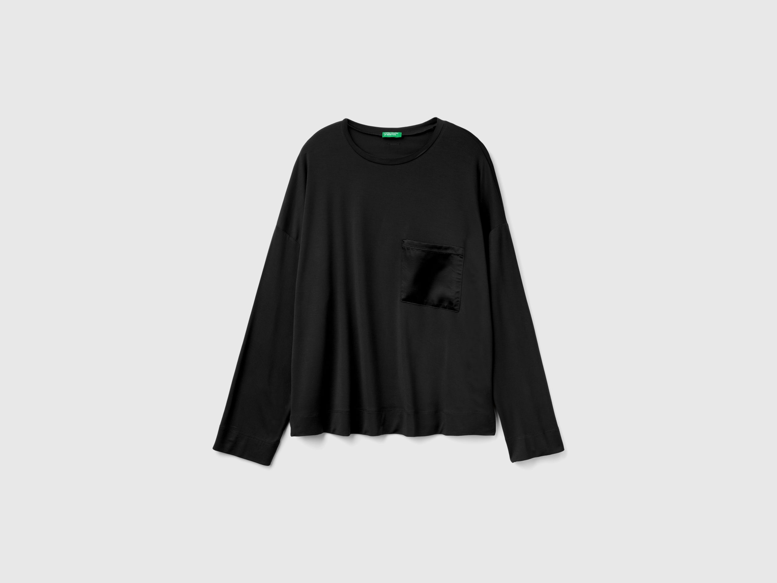 T-shirt com bolso pequeno em seda - ucb_image_FS
