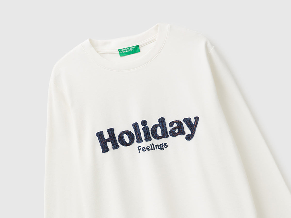 T-shirt em algodão quente com texto - ucb_image_FY