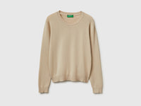 Beige sweater in tricot cotton - ucb_image_FS