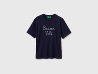 T-shirt with embroidered writing - ucb_image_FS