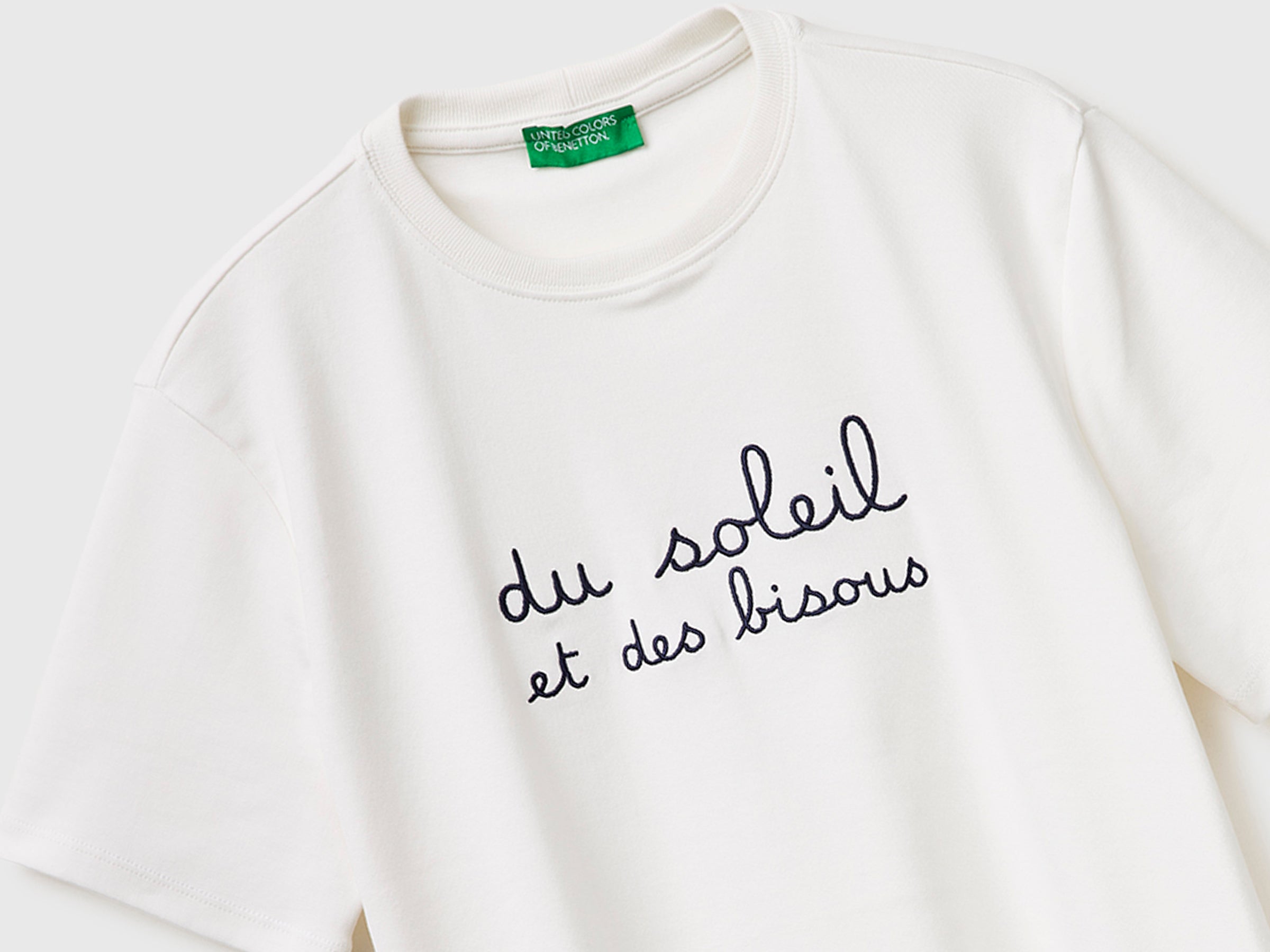 T-shirt with embroidered writing - ucb_image_DS1