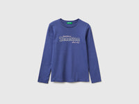 T-shirt with glittery logo in organic cotton - ucb_image_FS