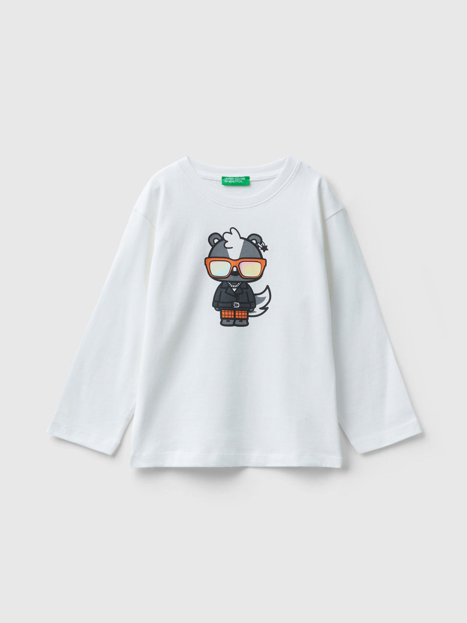 T-shirt com estampa em algodão de fibra longa - ucb_image_FS
