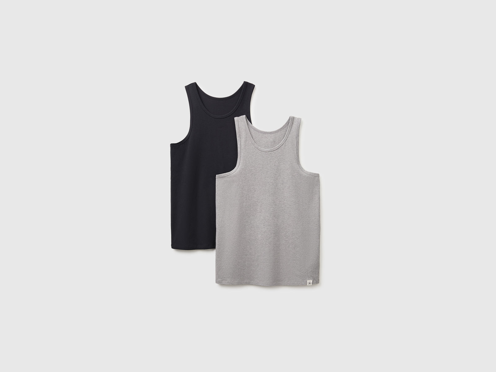 Duas t-shirts sem mangas interiores em algodão stretch - ucb_image_FS