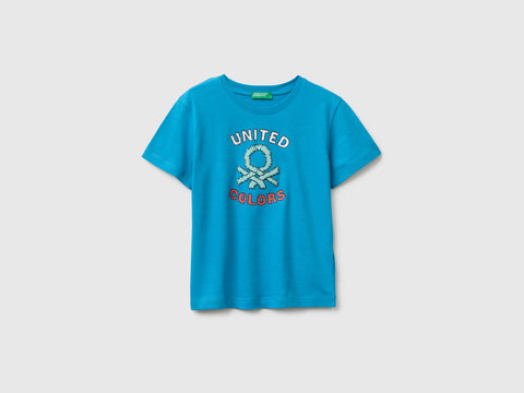 Organic cotton T-shirt with logo print - ucb_image_FS