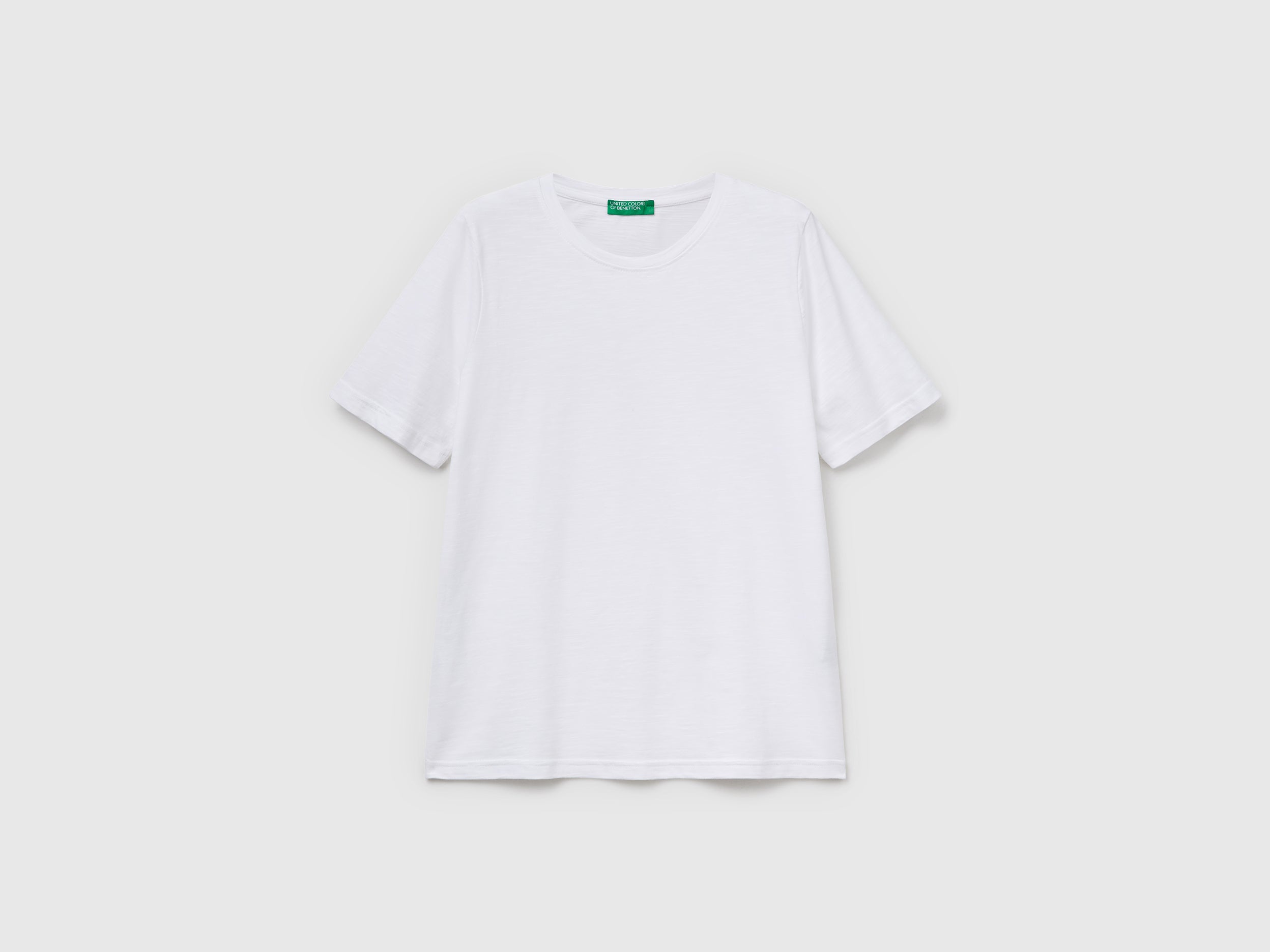 T-shirt de gola redonda em algodão flamé - ucb_image_FS