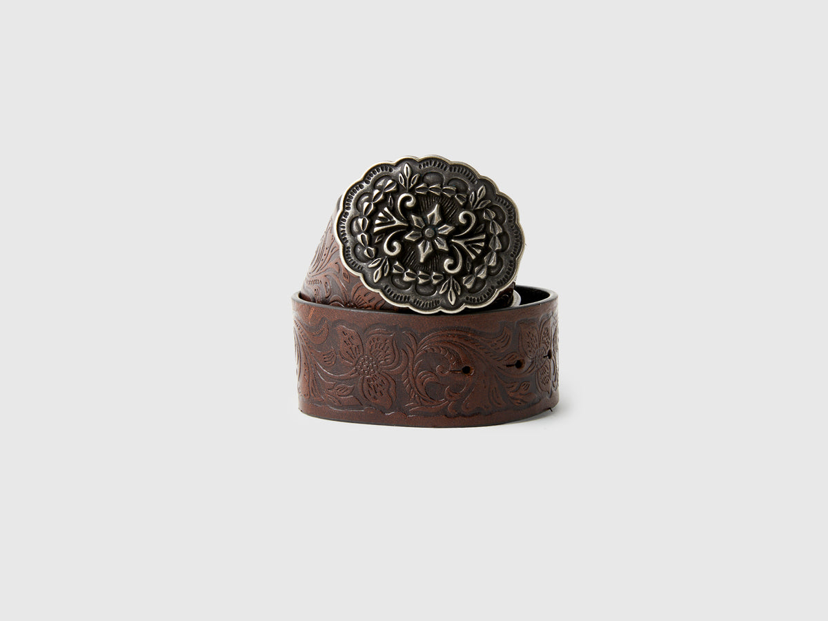 Cinto em pele com fivela rodeo - ucb_image_FY