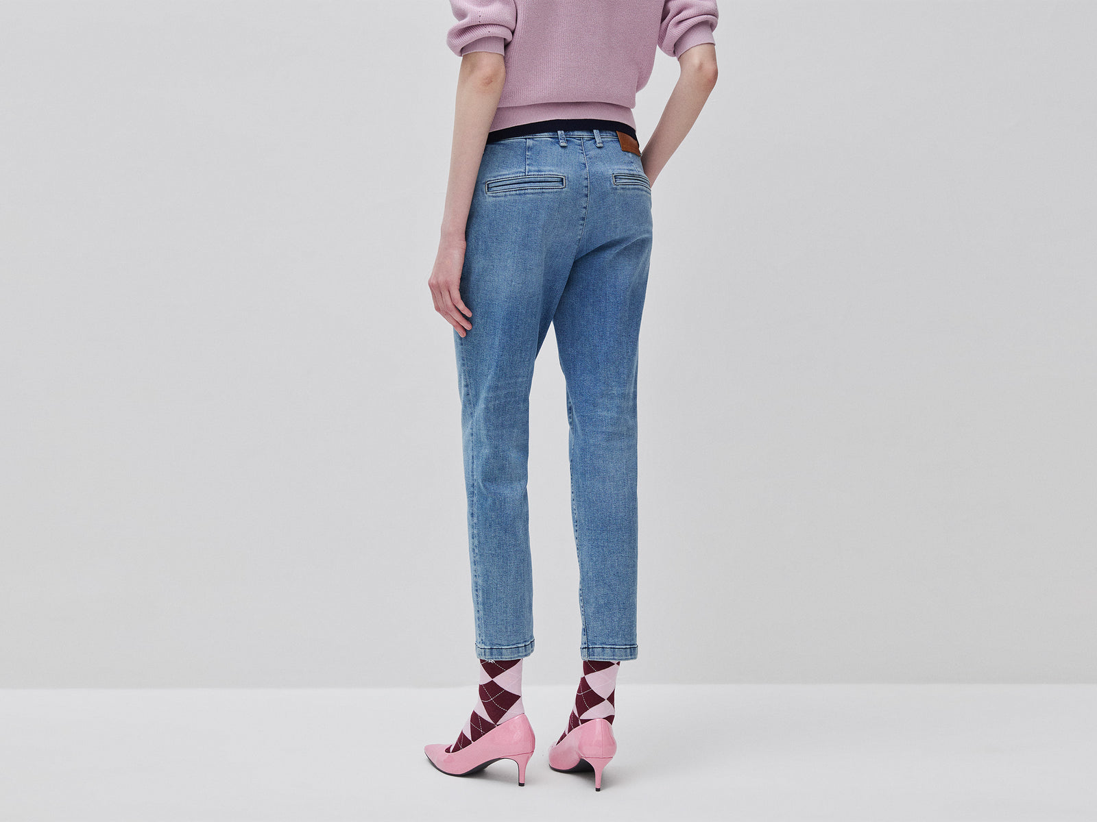 Slim fit denim chinos - ucb_image_B