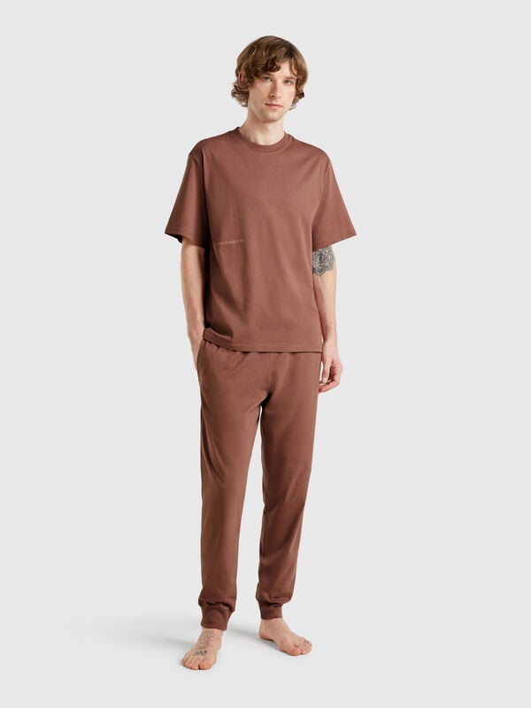 Pantalón con elástico con logo Hombre