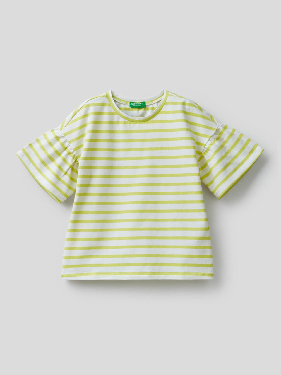 Camiseta de rayas teñida en hilo image number 1
