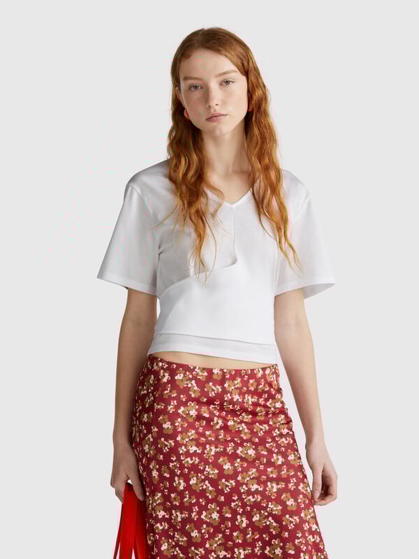 Camiseta con nudo en la espalda Mujer