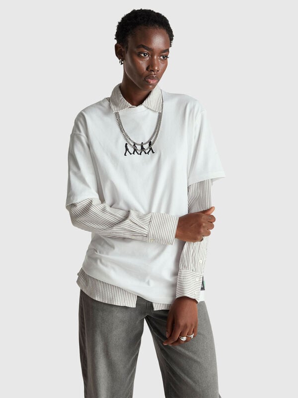 Camiseta con estampado de los Beatles