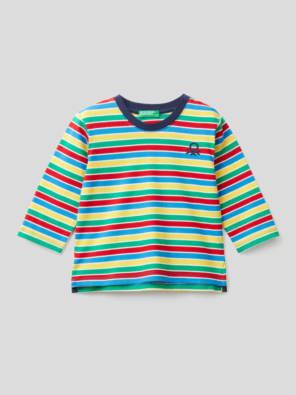 Camiseta de rayas de algodón orgánico image number 1