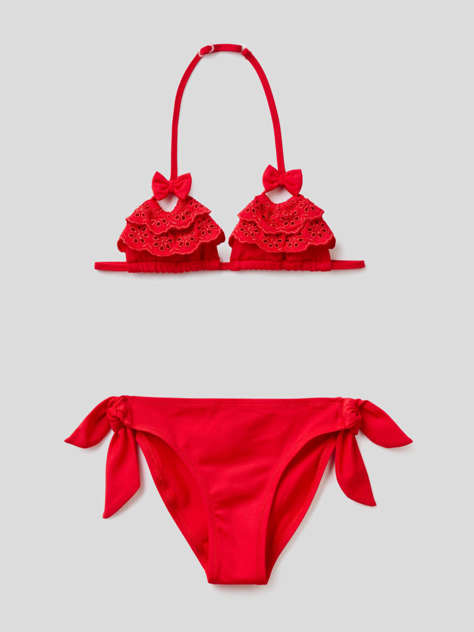 Bikini de ECONYL® con lazos image number 1