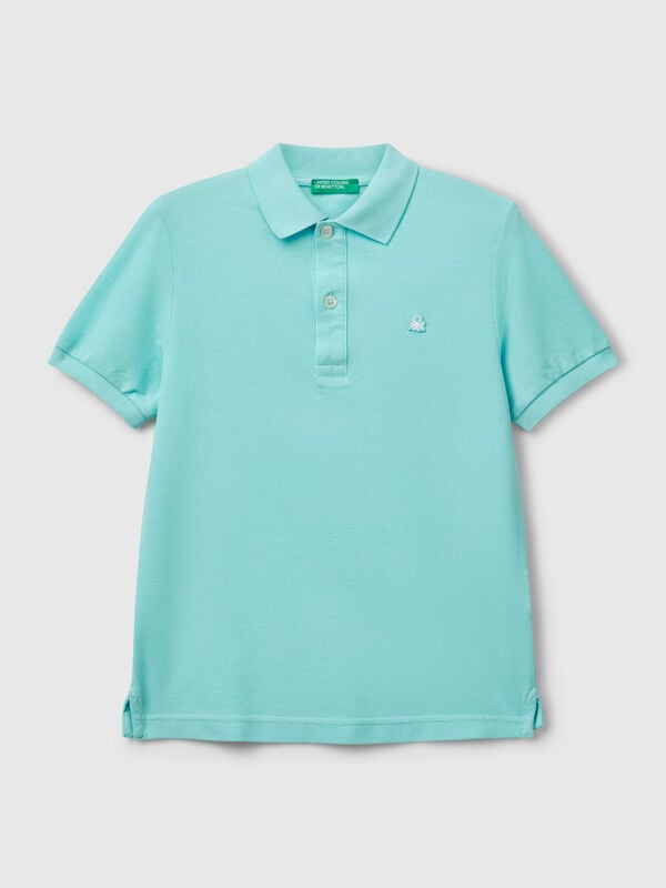 Polo slim fit de algodón puro Niño