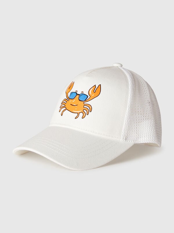 Gorra de béisbol de algodón y malla. Niño
