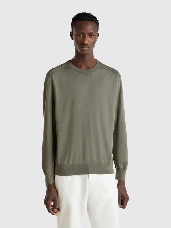 Jersey mezcla de viscosa y seda Hombre