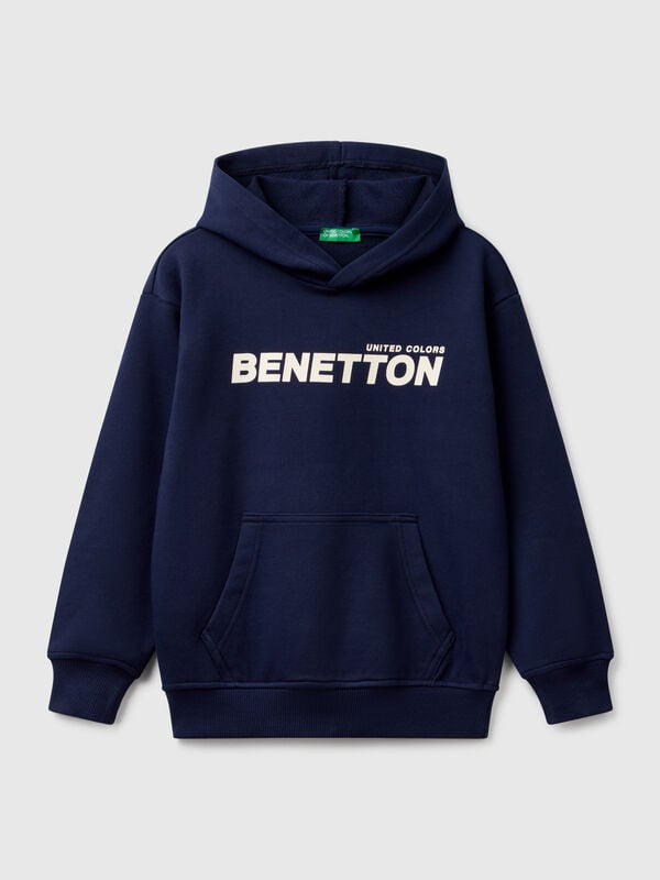 Sudadera con estampado y capucha  Niño