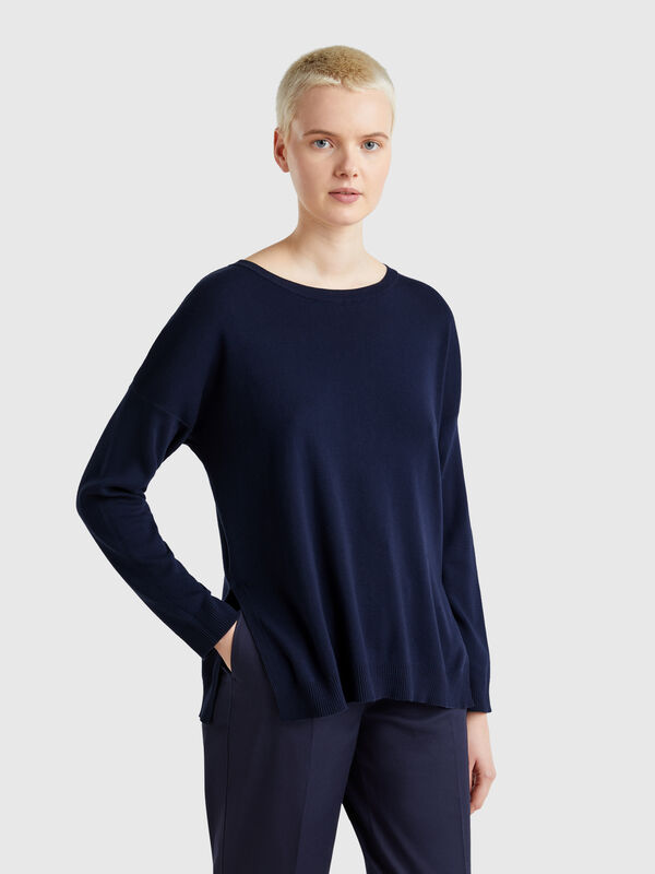 Jersey over fit de algodón Mujer