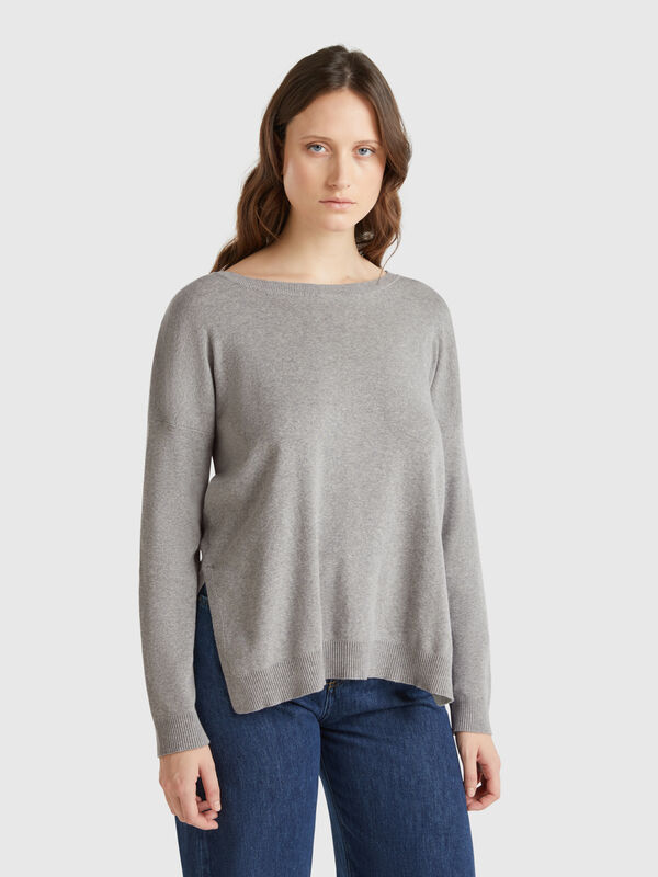 Jersey over fit de algodón Mujer