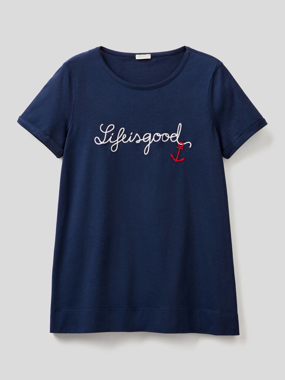 Camiseta de puro algodón bordado image number 1