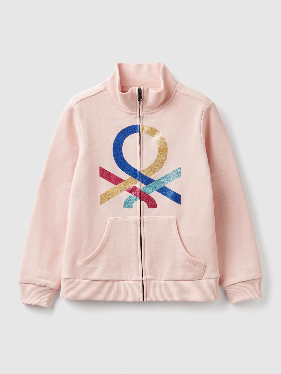 Sudadera con cremallera y logotipo image number 1
