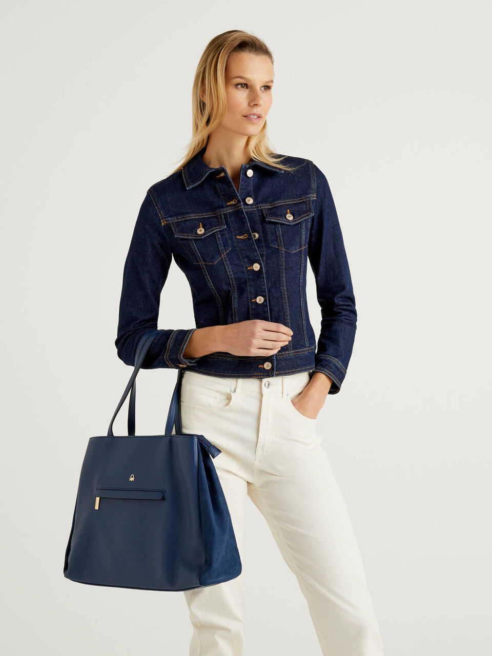 Shopping bag con compartimento doble image number 2