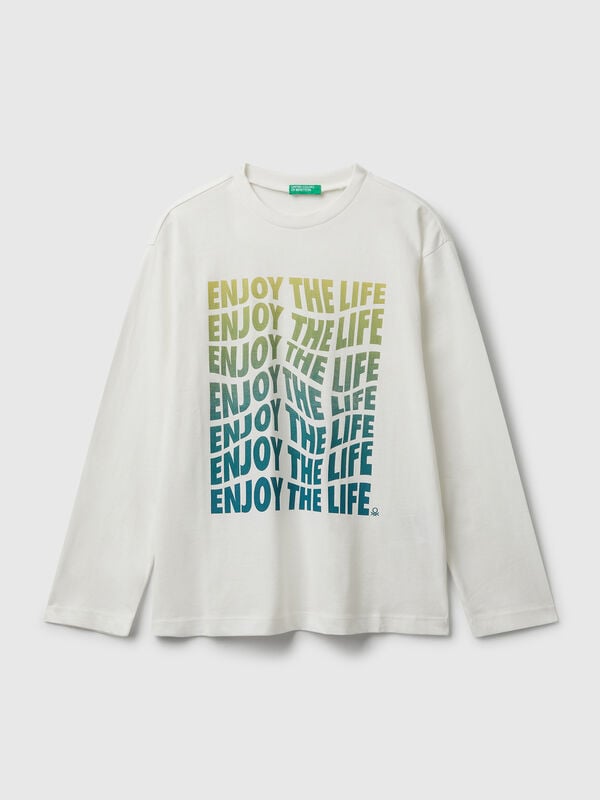 Camiseta de algodón con estampado Niño