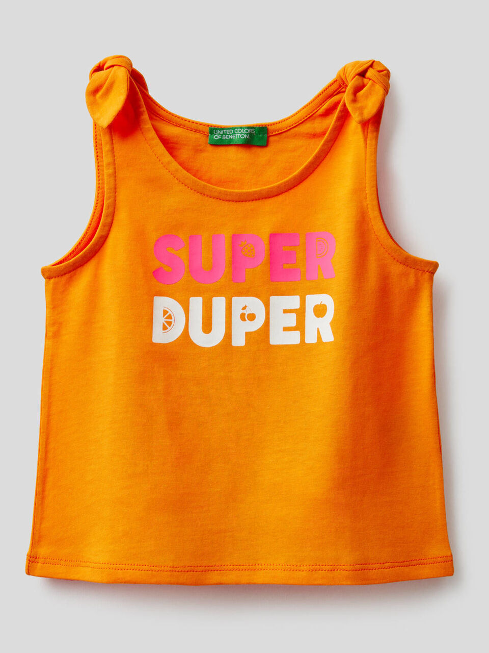 Camiseta de tirantes con estampado y lacitos image number 1