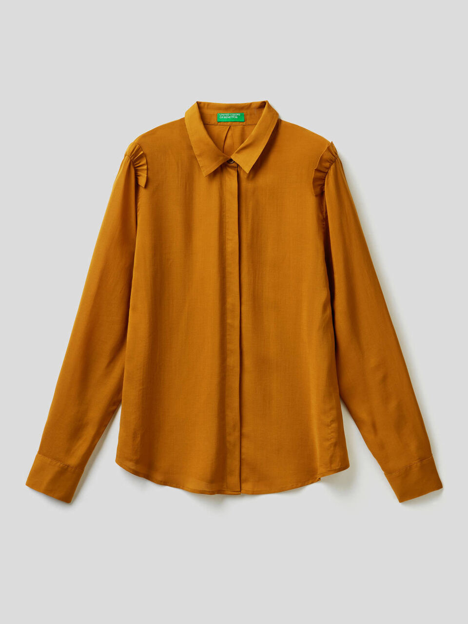 Camisa fluida con volantes image number 1