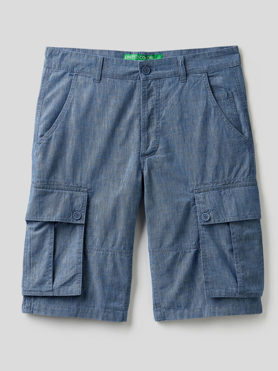Bermudas cargo de efecto vaquero image number 1