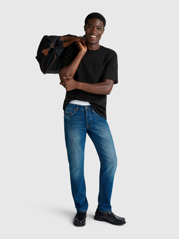 Camiseta de algodón con bolsillo Hombre