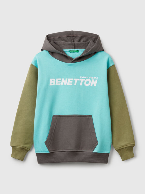 Sudadera con estampado y capucha  Niño